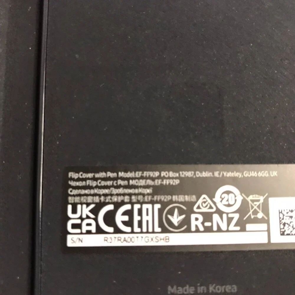 Samsung Flip Cover with Pen for Galaxy Z Fold3 5G - Black